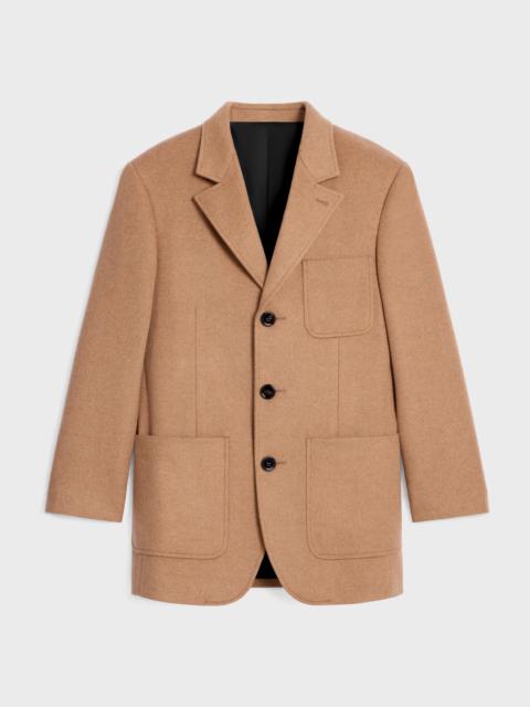 CELINE tailored jacket IN cashmere flannel