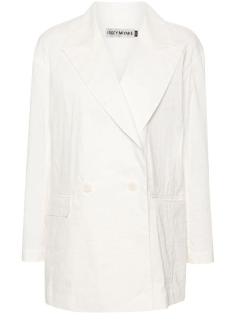 Issey Miyake Women Double-Breasted Jacket