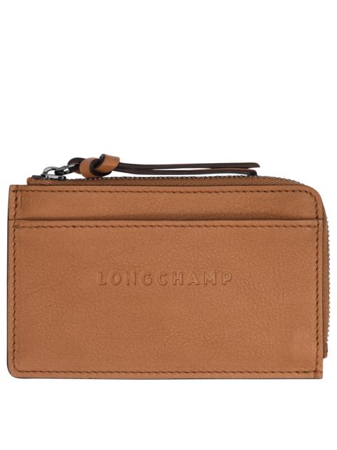 Longchamp 3D Card holder Natural - Leather