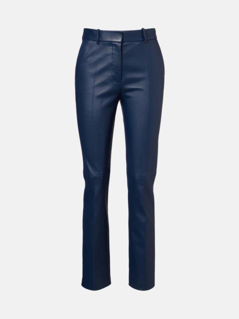 JOSEPH Coleman leather slim pants