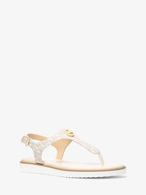 MICHAEL KORS Val Signature Logo Thong Sandal