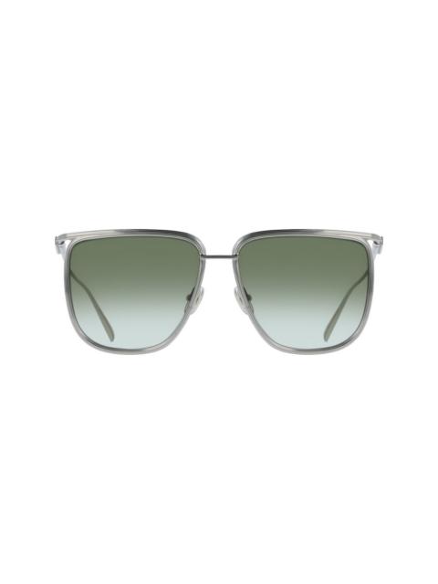 FERRAGAMO Ferragamo Green Gradient Square Ladies Sunglasses SF324S 750 58
