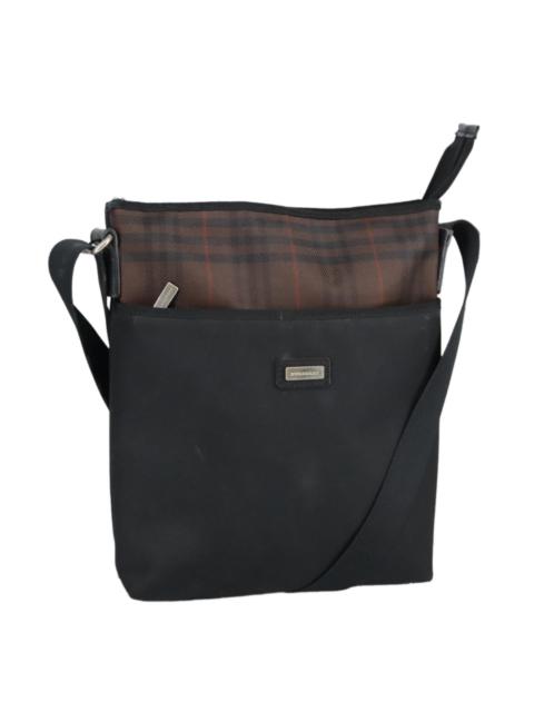 Burberry Burberry Shoulder Bag Nylon Black Silver