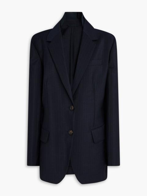 Brunello Cucinelli Pinstriped mohair and wool-blend blazer