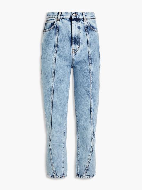 Other Designers Celsian cropped high-rise tapered jeans