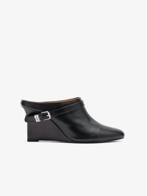GANNI KAT SLIM MULE IN BLACK