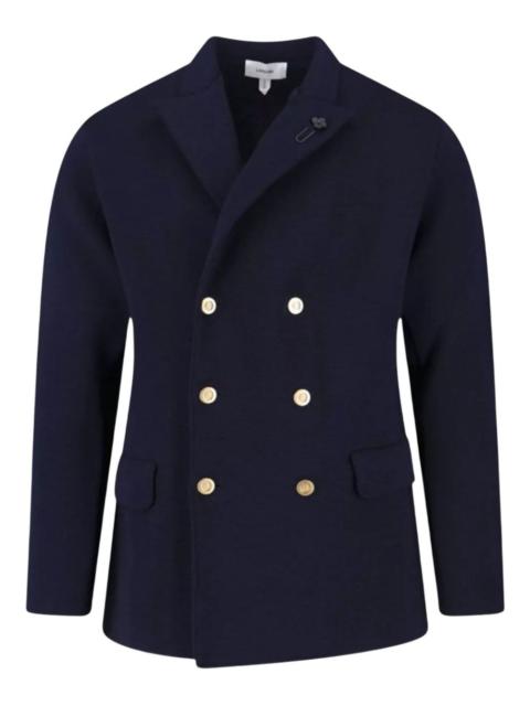 LARDINI double-breasted six-button blazer