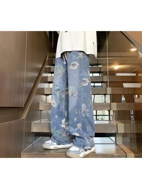 Japanese Brand - Floral Denim Pant