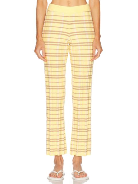 GUEST IN RESIDENCE Plaid Flare Pant