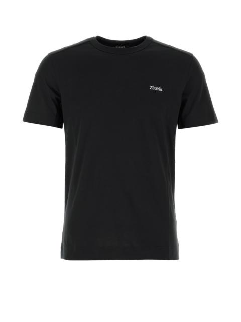 ZEGNA Black cotton t-shirt