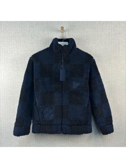 Louis Vuitton LOUIS VUITTON x Nigo2/SS22 collaboration checkered pattern lambskin zip-up stand-collar jacket.