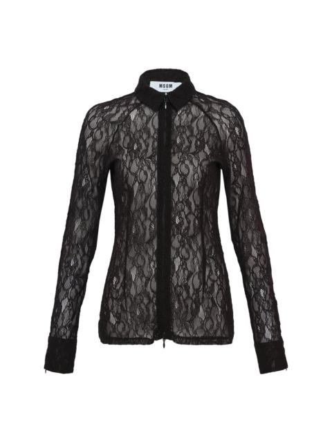 MSGM Mesh Camicia Shirt