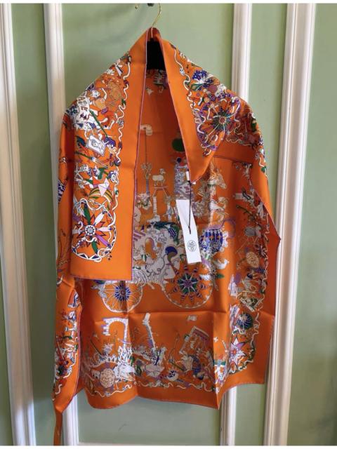 Hermès Hermès La Folle Parade Silk Scarf