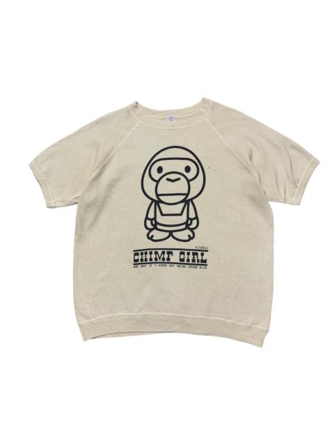 Vintage A Bathing Ape Baby Milo Short Sleeve Sweatshirt