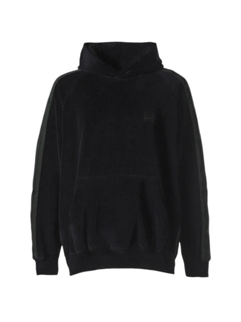 NEEDLES TRACK HOODIE - C/PE VELOUR (BLACK)