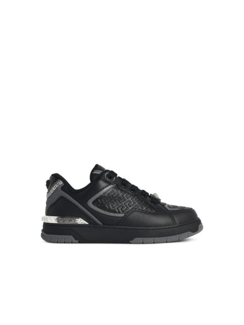 VERSACE Versace BIGGIE Black Leather Men Sneakers