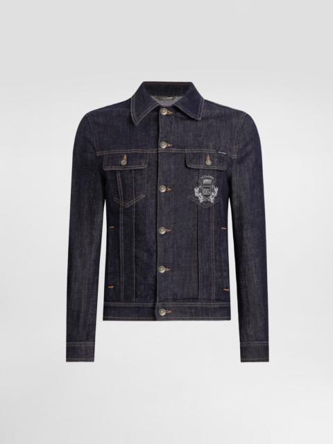 Dolce & Gabbana Cotton denim jacket with patch