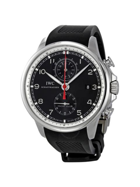 IWC Schaffhausen Pre-owned IWC Portuguese Chronograph Automatic Black Dial Men's Watch IW390210