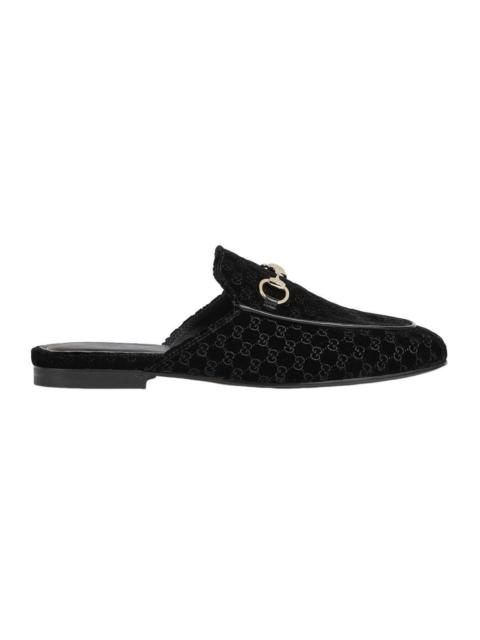 GUCCI GUCCI $990 Women's Black Princetown Slippers New & Authentic