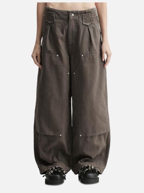 KENZO 'KENZO WEAVE' DOUBLE KNEE PANTS