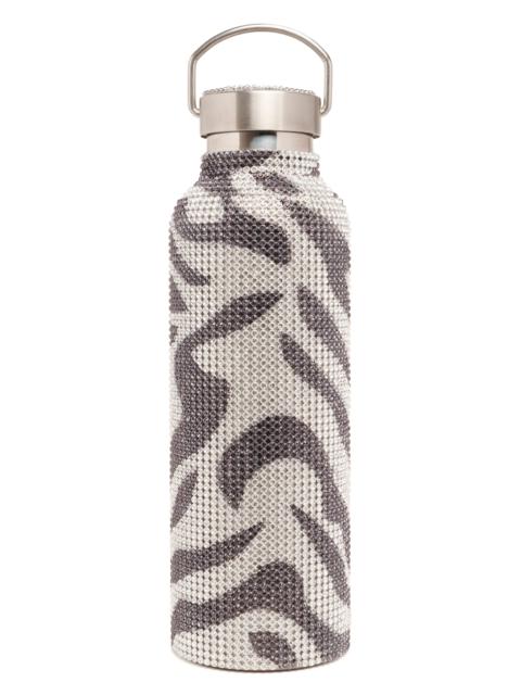 Collina Strada ZEBRA RHINESTONE WATER BOTTLE