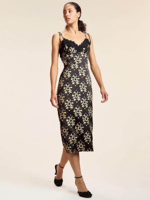 CYNTHIA ROWLEY Gold Filagree Dress