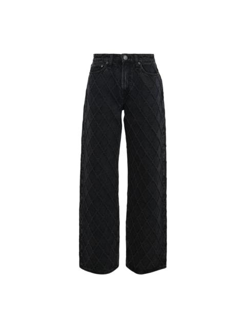 rag & bone Logan Mid-Rise Wide Leg Jeans