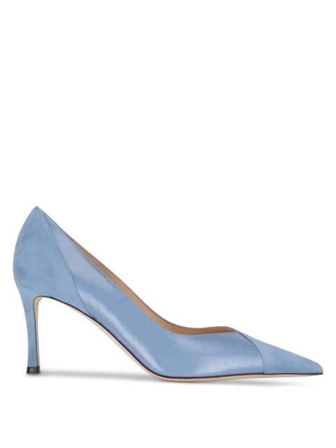 JIMMY CHOO Jimmy Choo Cass 75 Mixed Leather Pumps