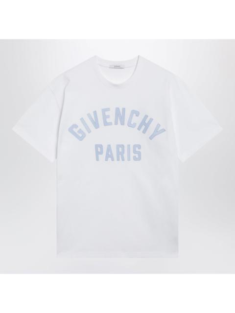 Givenchy Givenchy White T-Shirt With Logo Embroidery Men