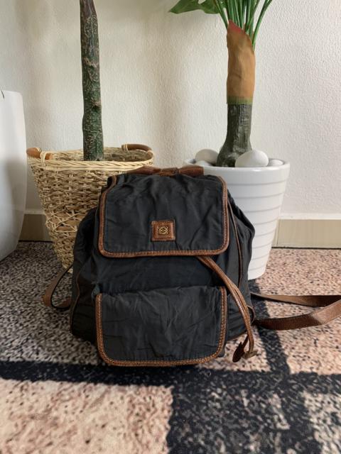 Other Designers Vintage - Vintage loewe black nylon backpack