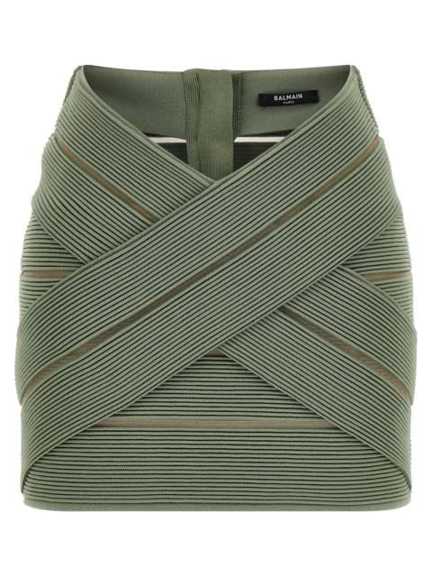Balmain Balmain Women V-Shaped Waist Skirt