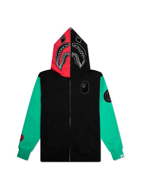 A BATHING APE® SHARK FULL ZIP HOODIE UNITED ARAB EMIRATES - BLACK