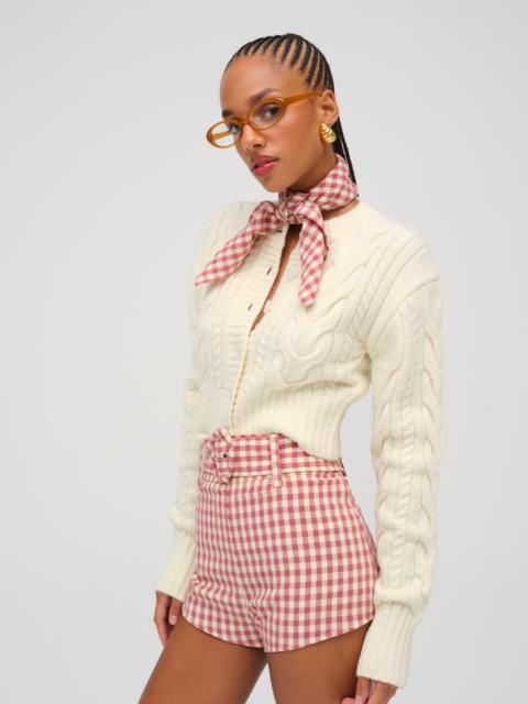 For Love & Lemons Camille Cable Knit Cardigan