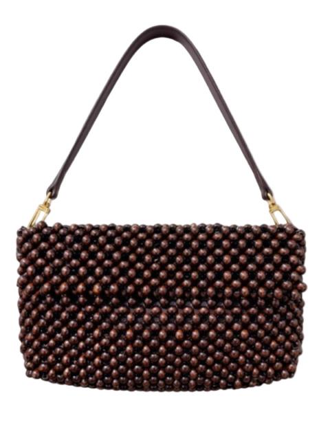 STAUD Timmy Convertible Shoulder Bag in Dark Brown