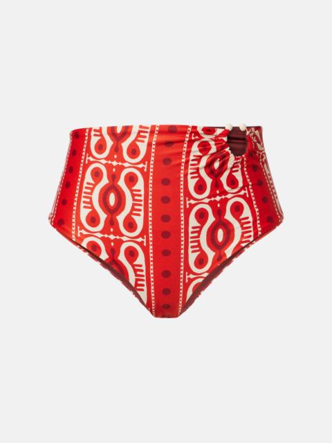 Johanna Ortiz Printed bikini bottoms