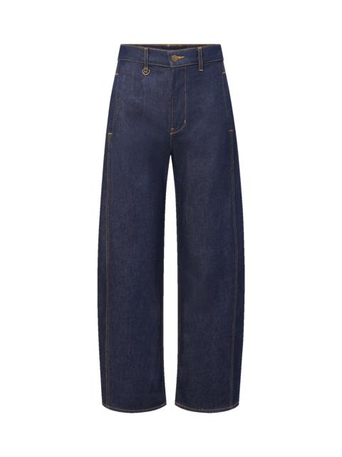 VERONICA BEARD RYDER ADJUSTABLE BUTTON HEM BARREL JEAN