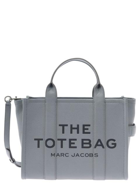 Marc Jacobs Marc Jacobs Women 'The Medium Tote Bag' Grey Shoulder Bag With Logo In Grainy Leather Woman