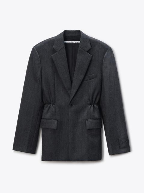 Alexander Wang Oversized Blazer in Wool Twill