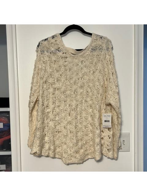 Other Designers Free People Oversized Drape Back Open Knit Sweater