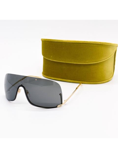 GUCCI NEW GUCCI GG1560S 001 SHIELD GOLD UNISEX SUNGLASSES GUCCI