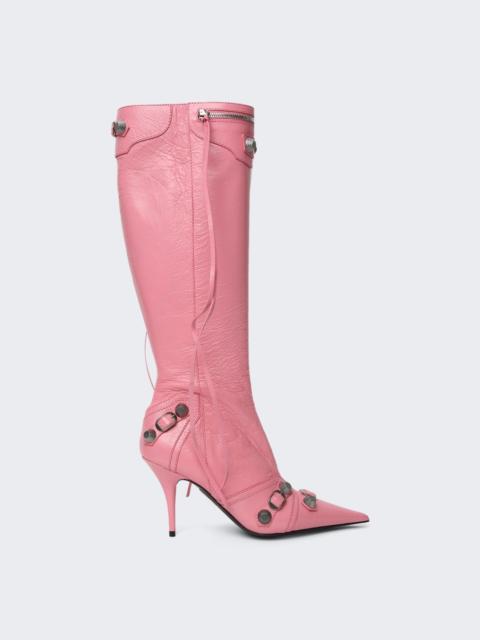 BALENCIAGA Tall Cagole High Heel Boot Pink