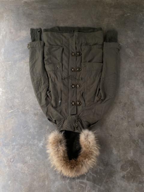 Other Designers If Six Was Nine × Le Grande Bleu (L.G.B.) × Seditionaries - SLY MILITARY WINTERCOAT PARKA WITH FUR HOODIE