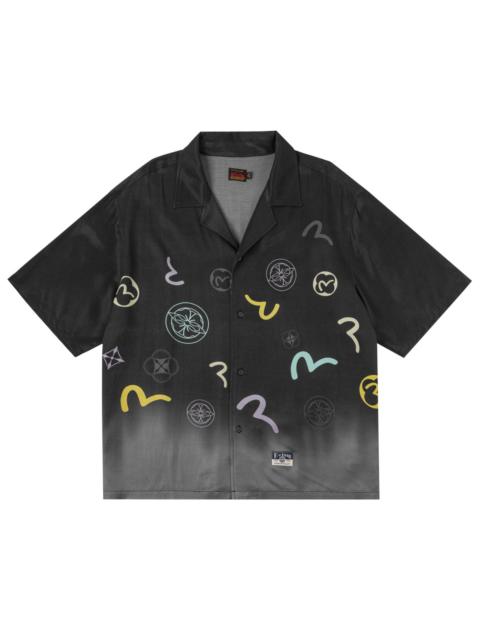 EVISU Dip-Dye Monogram Shirt