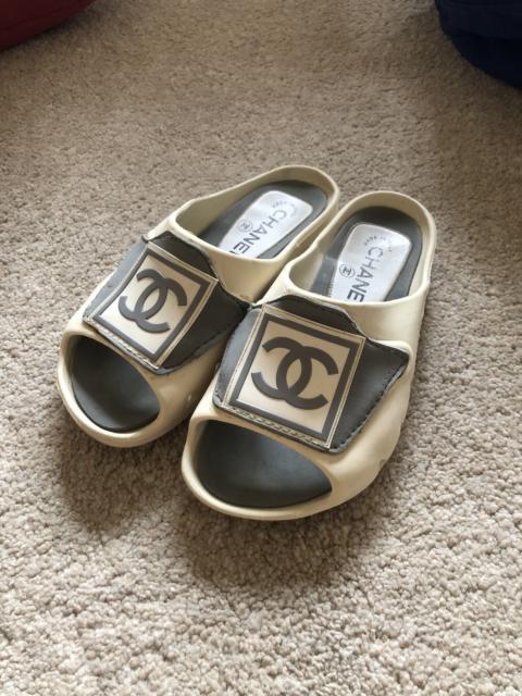 Chanel Sport CC Logo Flip Flops Slides Sandals