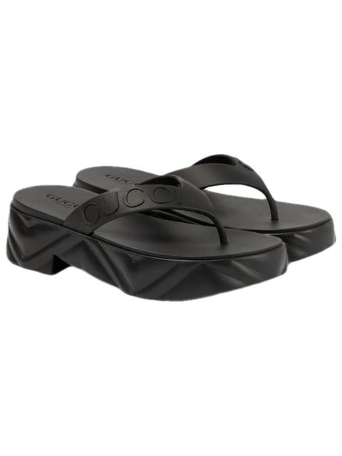 GUCCI Marmont flip flops