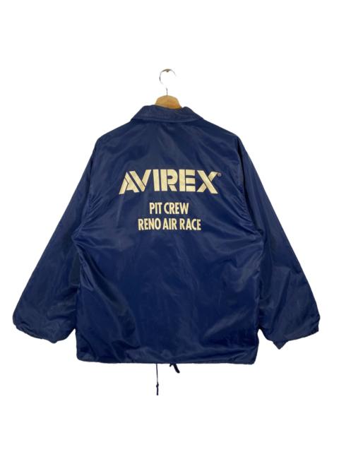 Other Designers Vintage - Vintage 90s Avirex Pit Crew Reno Air Race Button Jacket