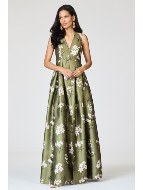 SACHIN & BABI BROOKE GOWN - MOSS FORMOSA