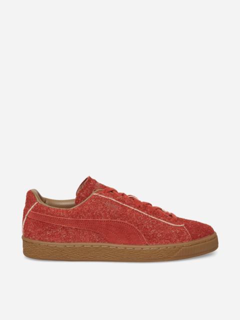 PUMA Daniëlle Cathari Suede Fuzzy Sneakers Mars Red