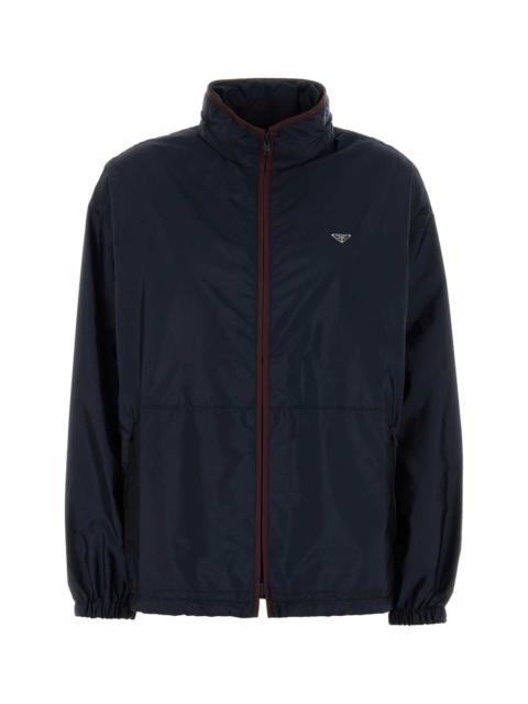 Prada Prada Women Navy Blue Re-Nylon Windbreaker
