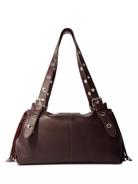 maje Miss M Extra Large Leather Bag